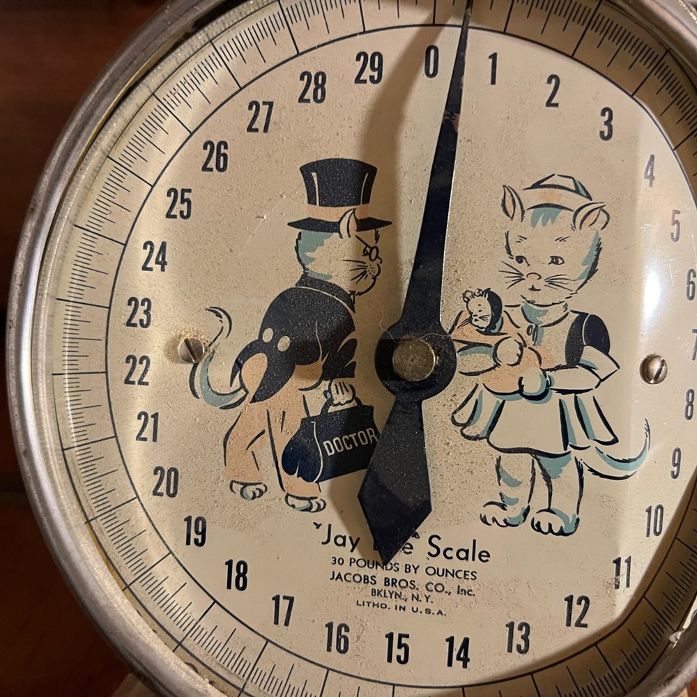 1930'S DETECTO CAST Vintage Iron Baby Scale
